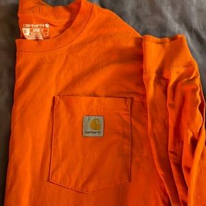 Orange carhartt loose fit shirt